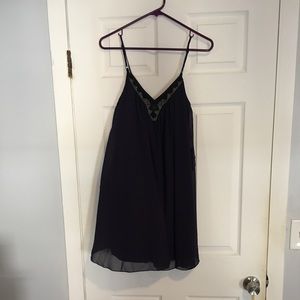 NWT Express navy, flowy cocktail dress